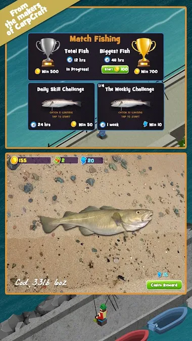 Pesca dalla barca in mare aperto in Seacraft