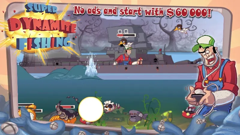 Schermata di gioco di Super Dynamite Fishing Premium